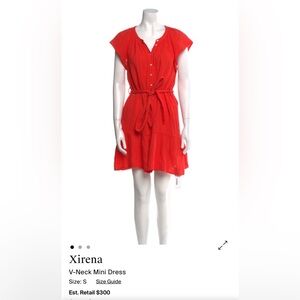XiRENA Cotton V-Neck Mini Dress